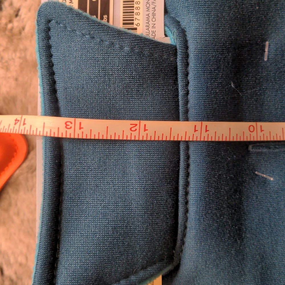 Sold๐ท5 for $20๐ท SM - ADD-ON: Teal Reversable Polar Fleece Dog Coat - Picture 3 of 8